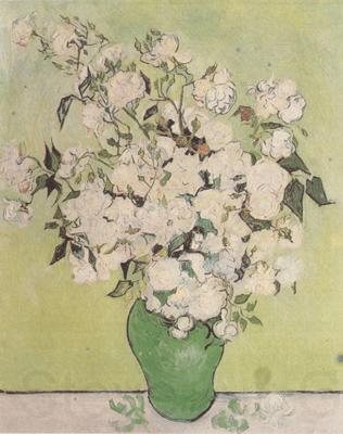 Vincent Van Gogh Still life:Pink Roses in a Vase (nn04)